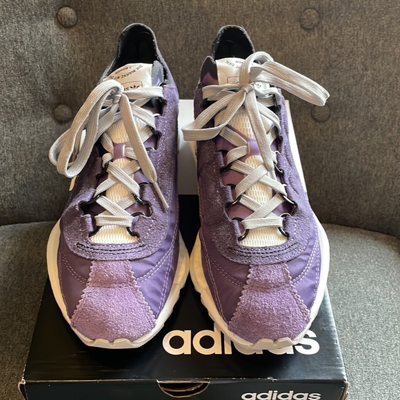 Adidas Tech Purple Crystal White SL 7600 Lifestyle Running Sneaker - Picture 2 of 11